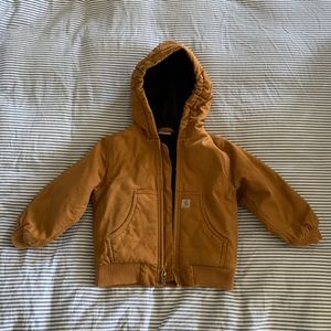 Mustard lined Carhartt jacket 3T